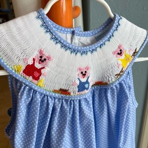 Remember Nguyen smocked girls dress